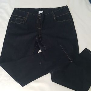 NWOT Asos Curve High Waisted Jeans sz 18 dark blue